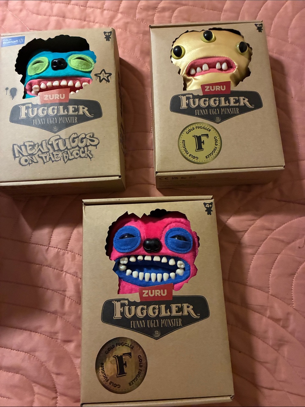 ZURU Fuggler Plush Toy - Pink, Blue & Yellow Collectible Monster